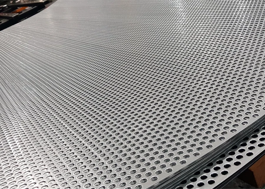 Perforated metal sheet products
