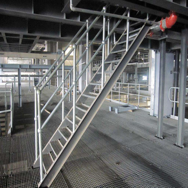 Industrial railing project section