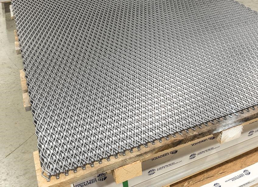 Expanded sheet edge and finish reference