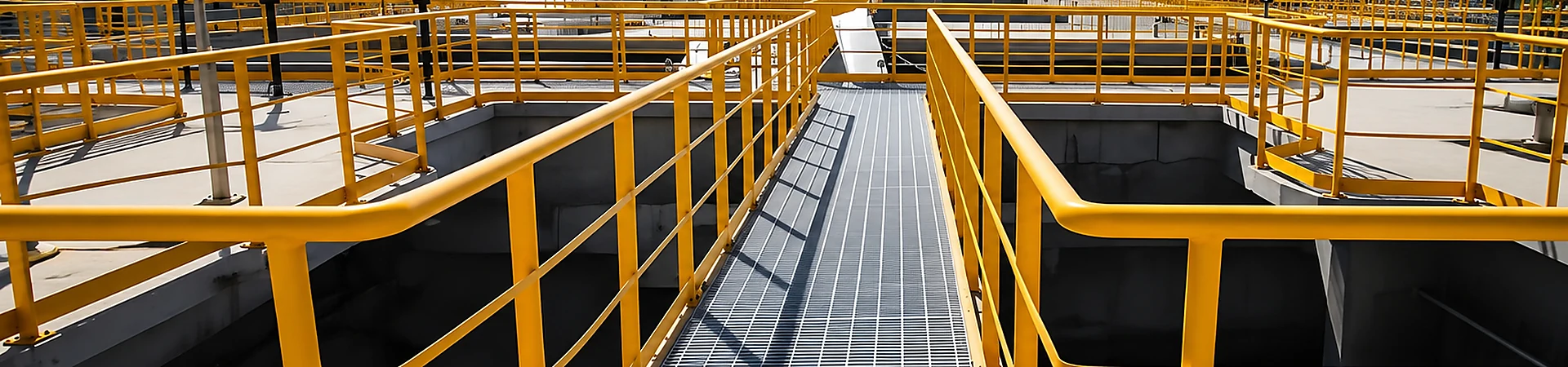 Galvanized steel grating walkway project