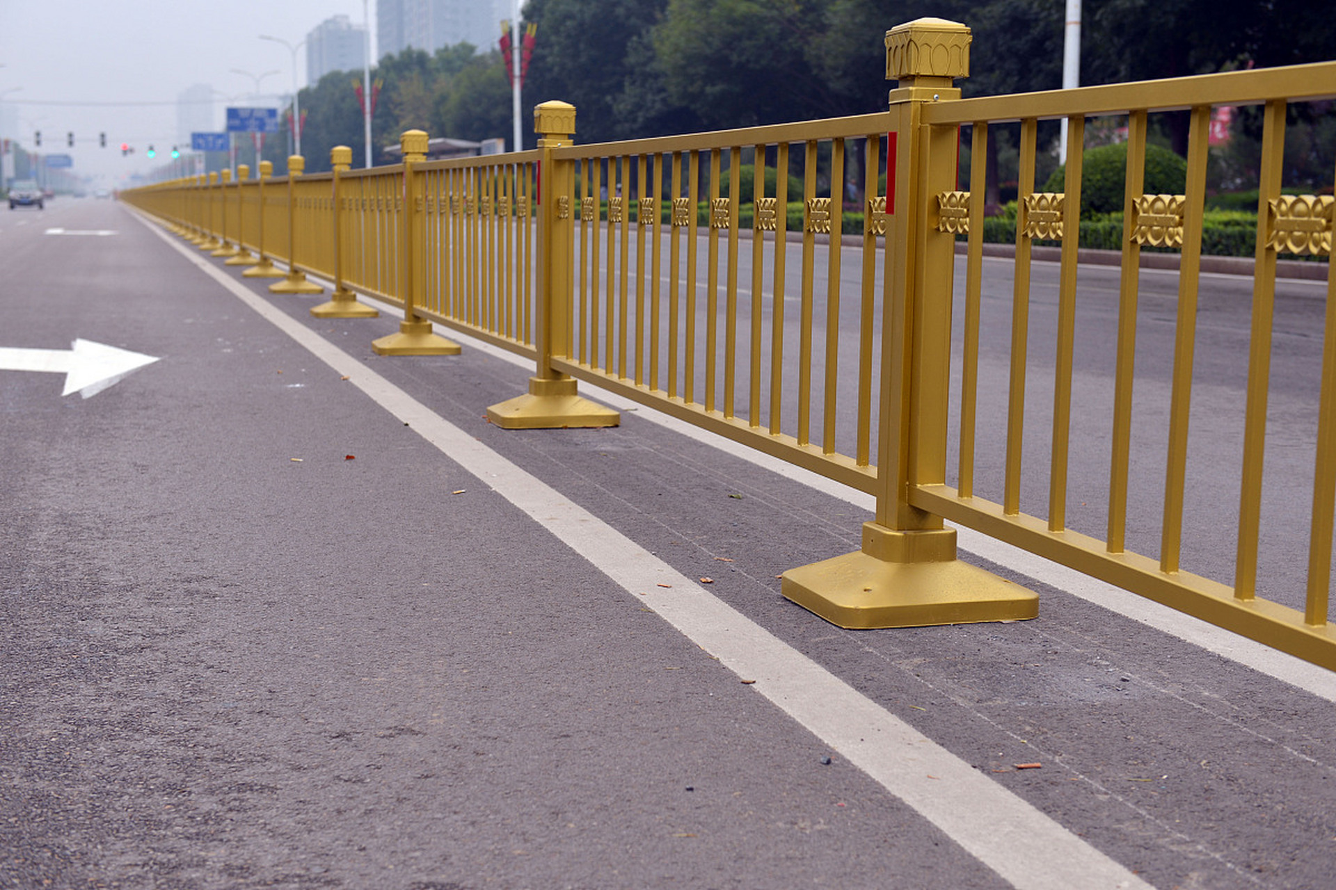 Municipal guardrails product photo for QY Metal Tech project RFQ review