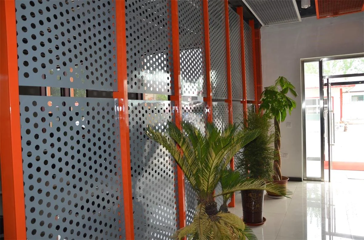 Perforated metal sheet hole pattern reference
