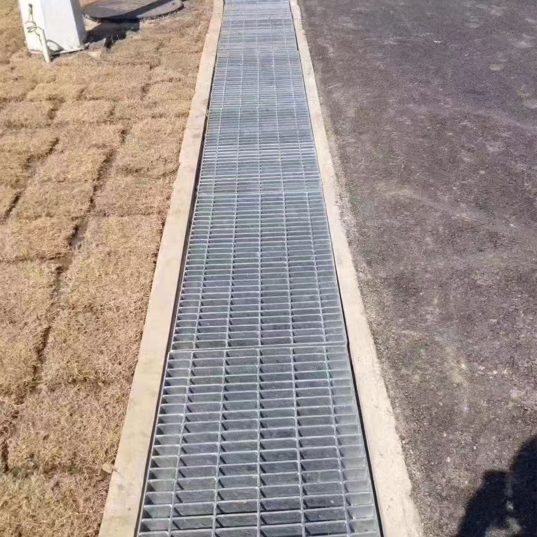 Steel grating drain cover project panels