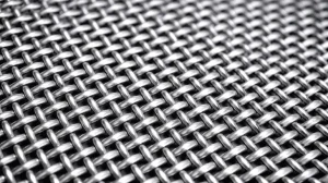 Woven wire mesh close-up