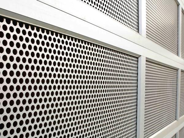 QY framed perforated sheet panel used to review railing infill drawing inputs