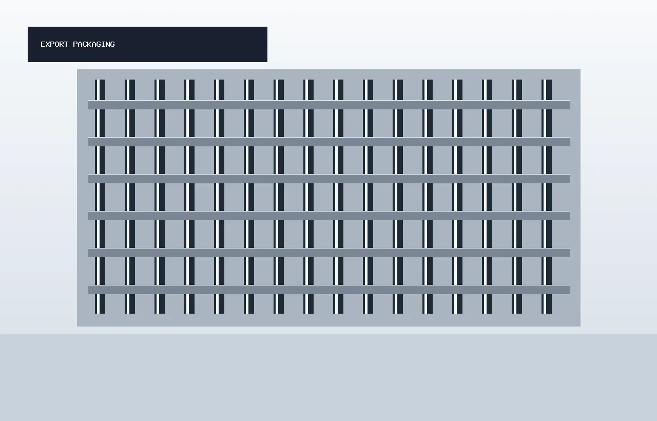 Export packaging for Walkway Grating