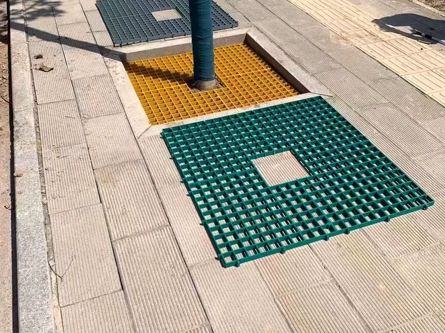 FRP Tree Grates - Center opening and split panels